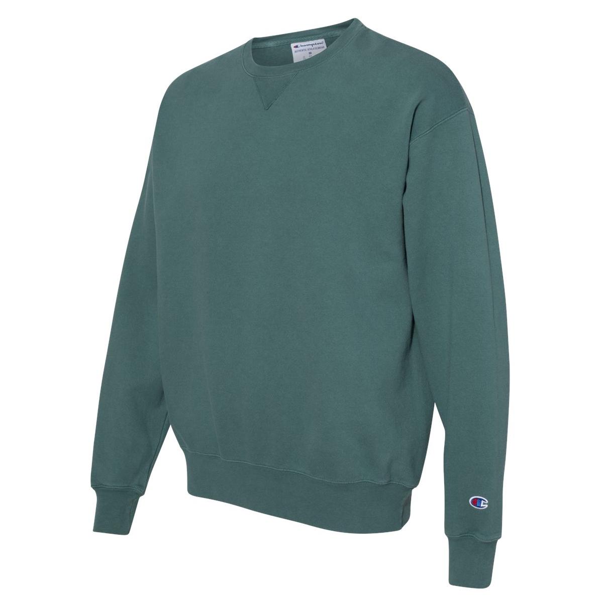 Champion CD400 Garment Dyed Crewneck Sweatshirt - Cactus | FullSource.com