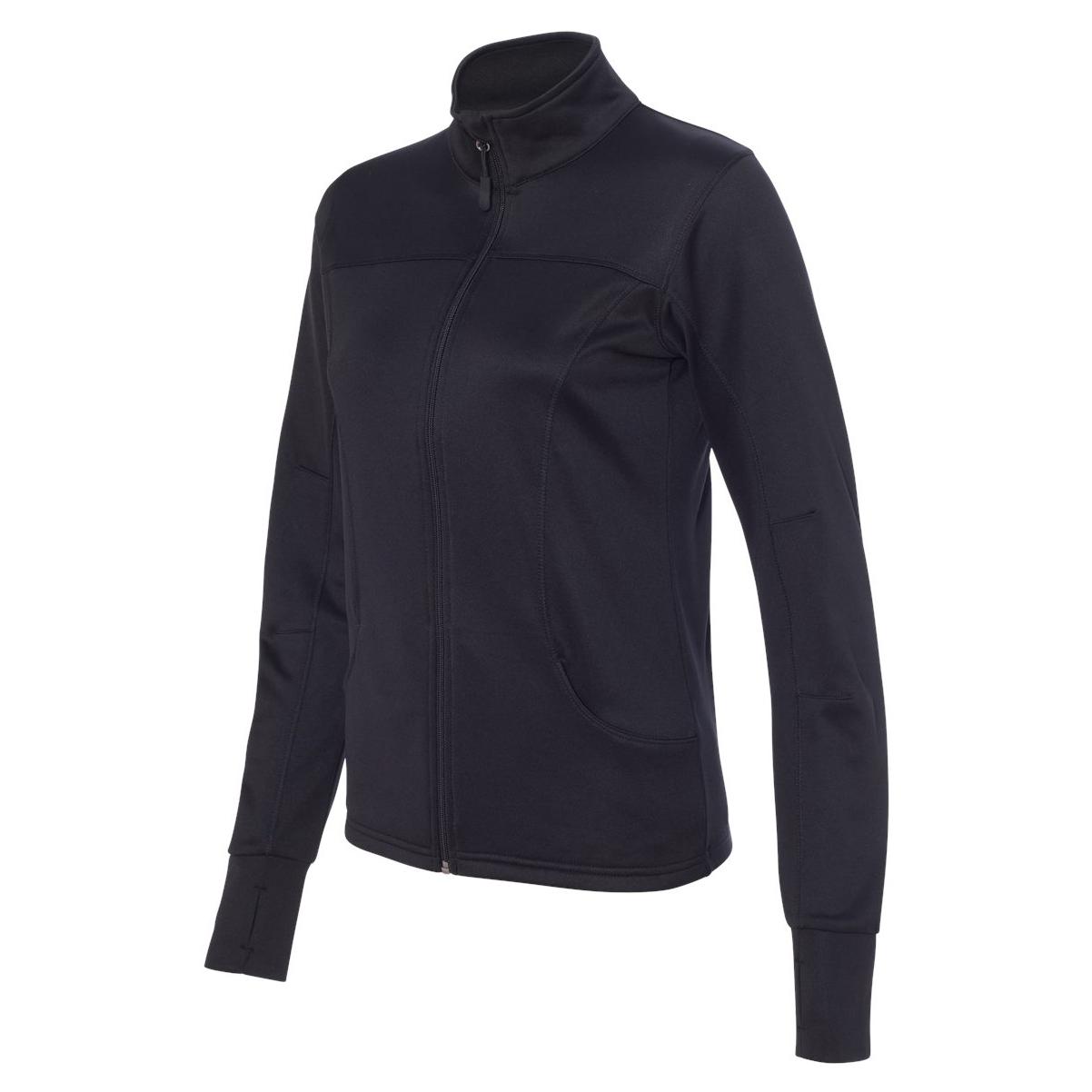 Independent Trading Co. EXP60PAZ Women's Poly-Tech Full-Zip Track Jacket - Black - 3XL