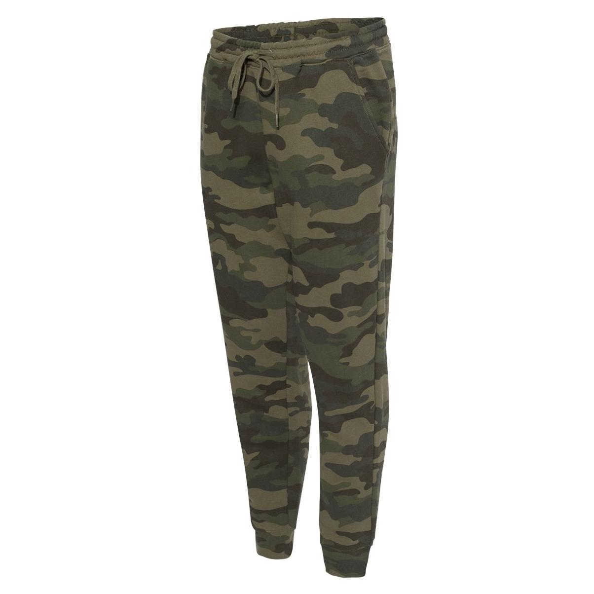 Independent Trading Co. IND20PNT Midweight Fleece Pants - Forest Camo ...