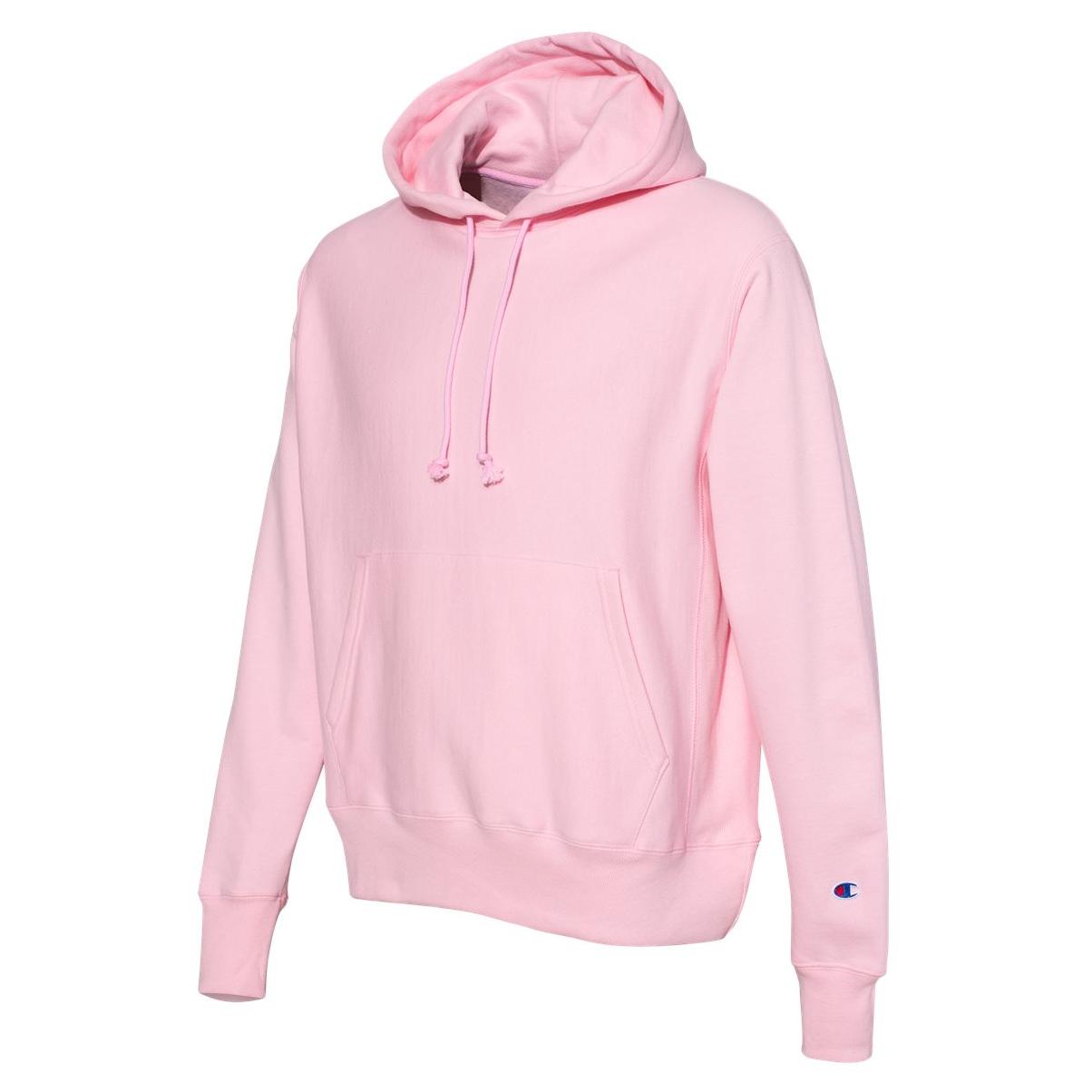 Champion S101 Reverse Weave Hooded Pullover Sweatshirt - Candy Pink ...