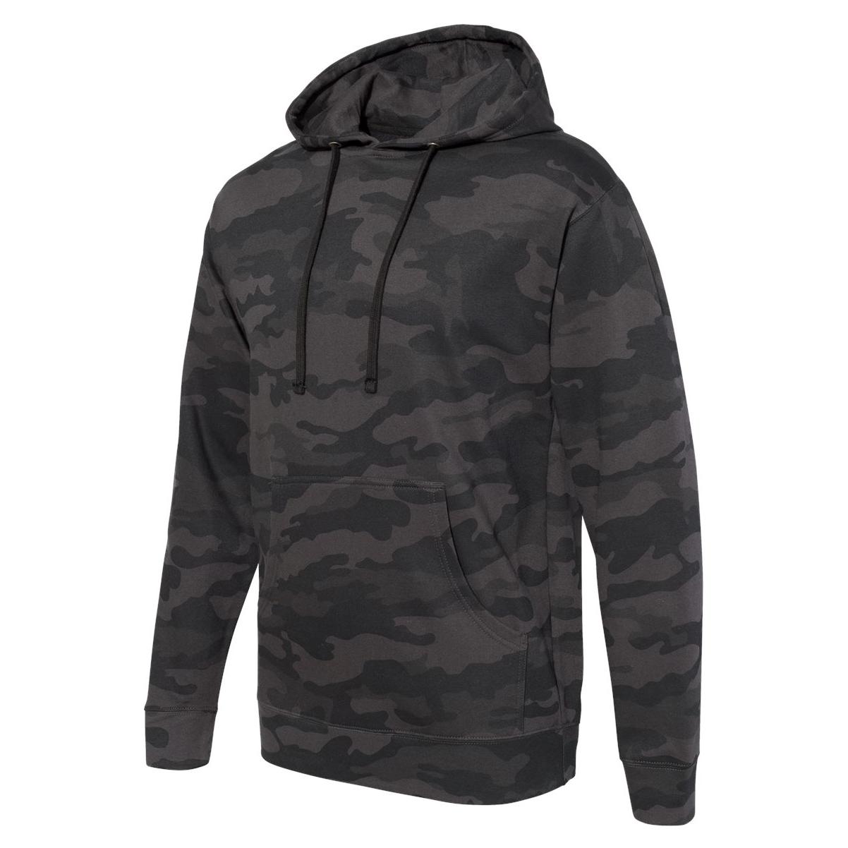 Independent Trading Co. Ss4500 Midweight Hooded Sweatshirt - Black Camo 