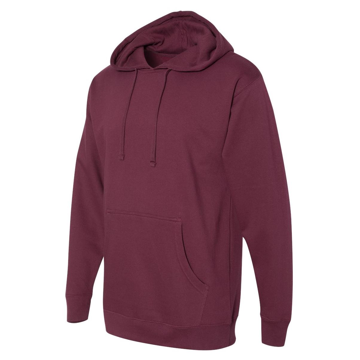 Independent Trading Co. SS4500 Midweight Hooded Sweatshirt - Maroon ...