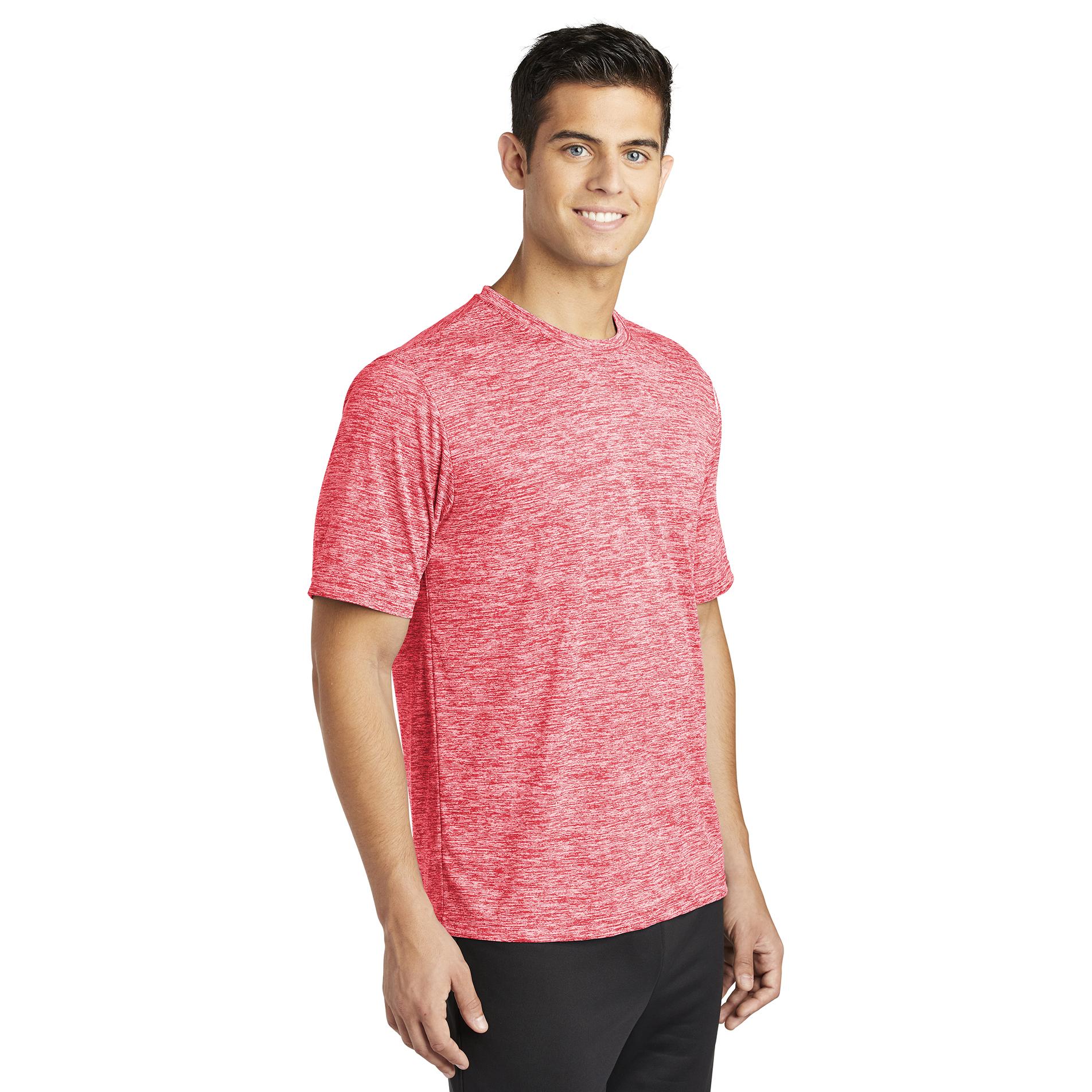Sport-Tek ST390 PosiCharge Electric Heather Tee - Deep Red