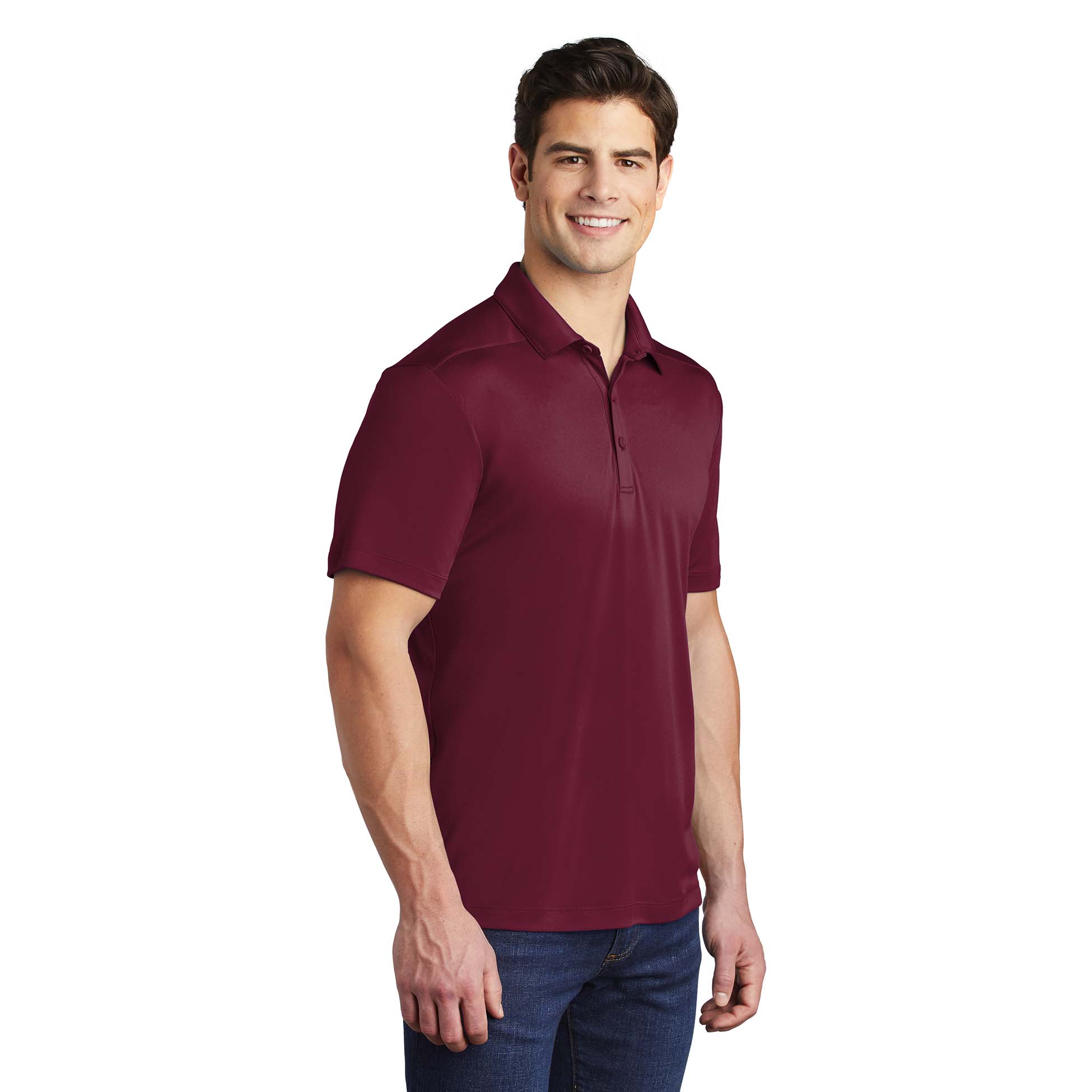 Sport-Tek ST520 Posi-UV Pro Polo - Cardinal | FullSource.com