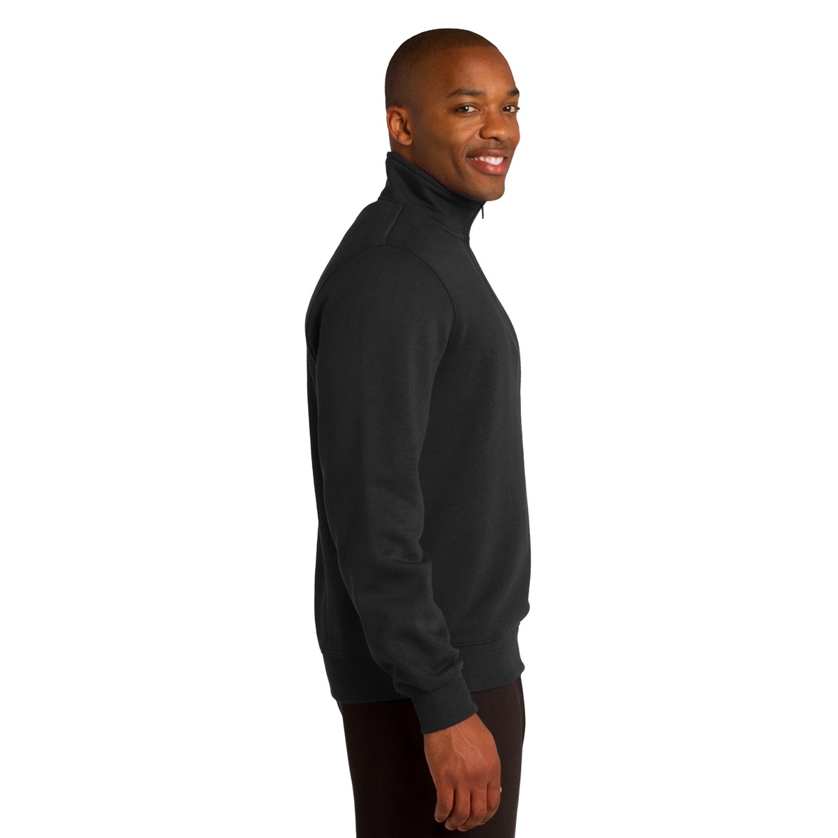 Sport-Tek ST253 1/4-Zip Sweatshirt - Black | Full Source