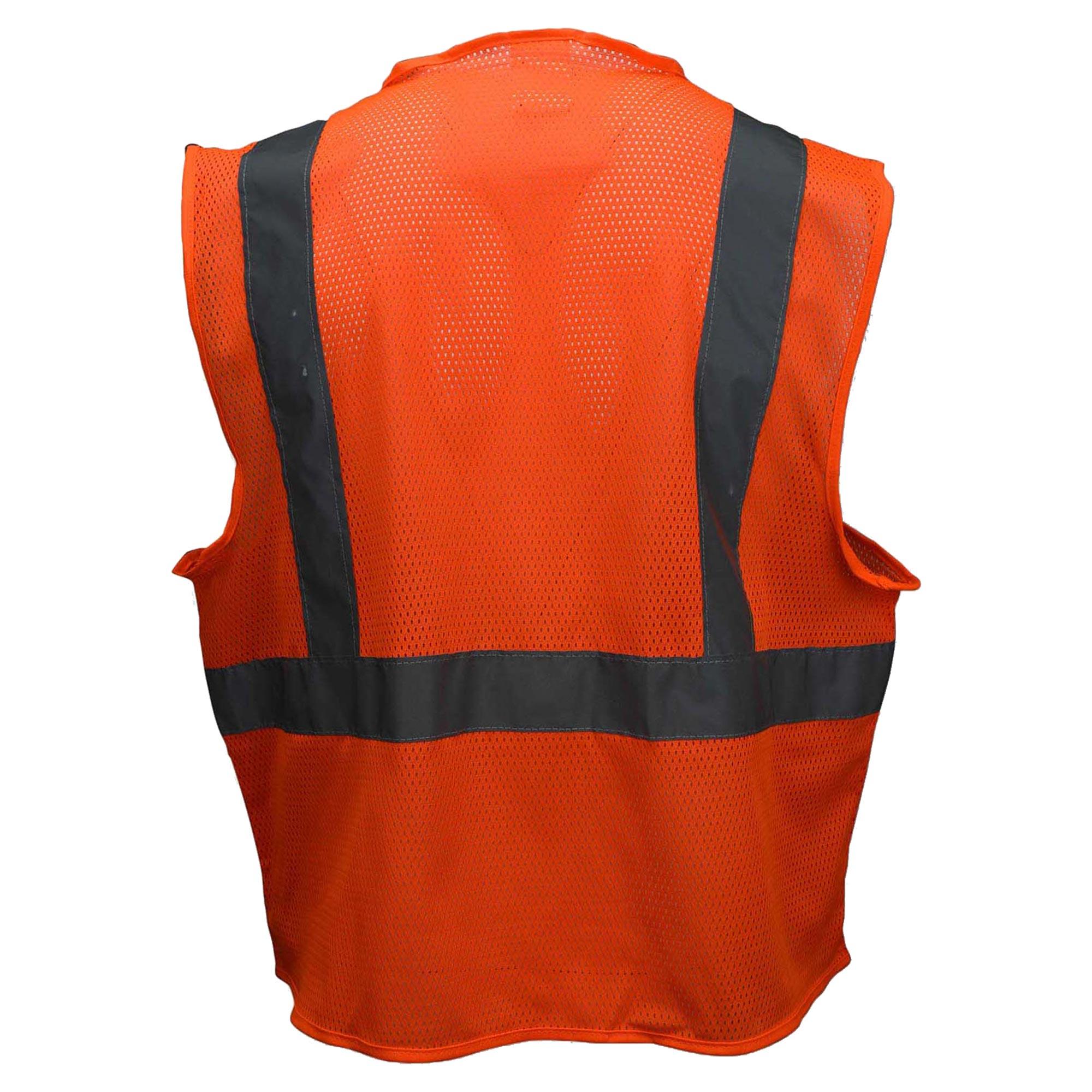 Radians SV2OM Economy Type R Class 2 Mesh Safety Vest - Orange | Full ...