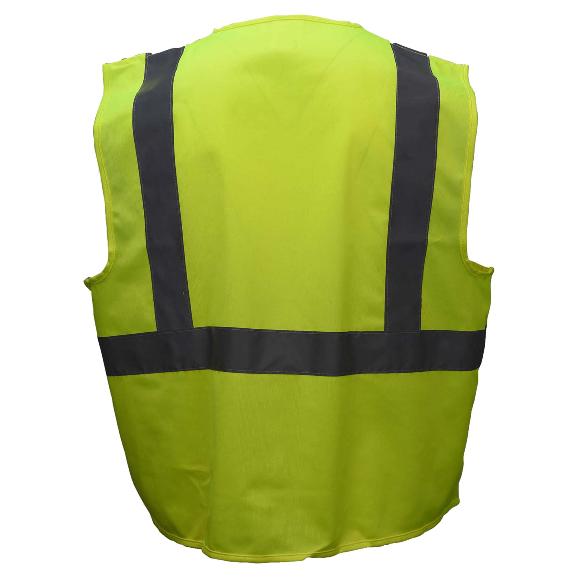 Radians SV2ZGS Type R Class 2 Economy Solid Safety Vest with Zipper ...
