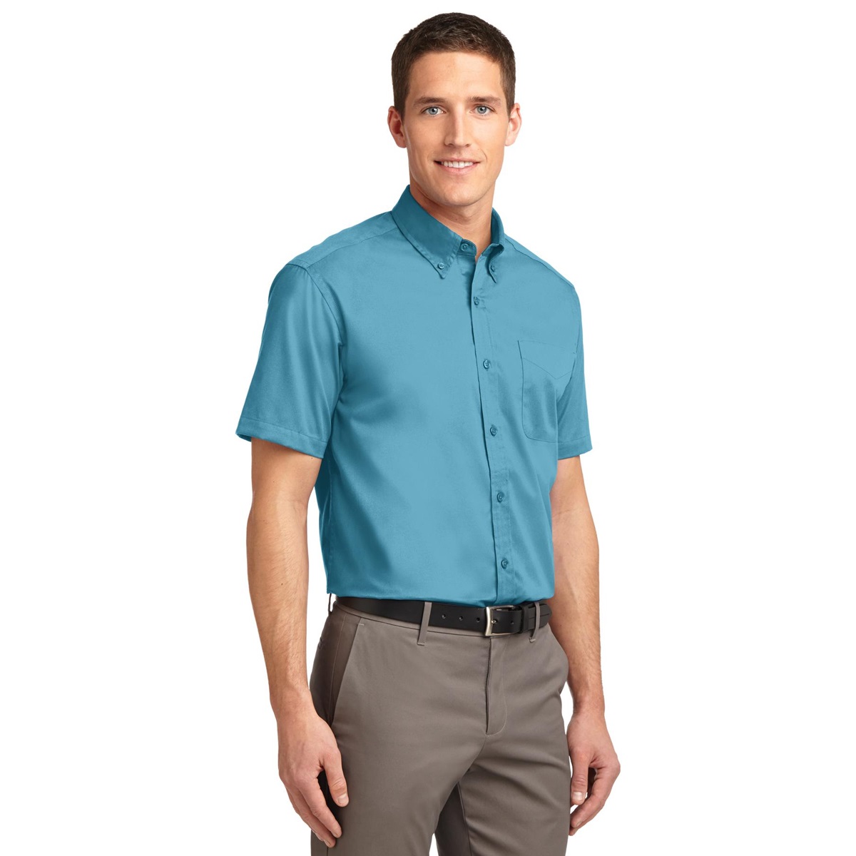 Port Authority TLS508 Tall Short Sleeve Easy Care Shirt - Maui Blue ...