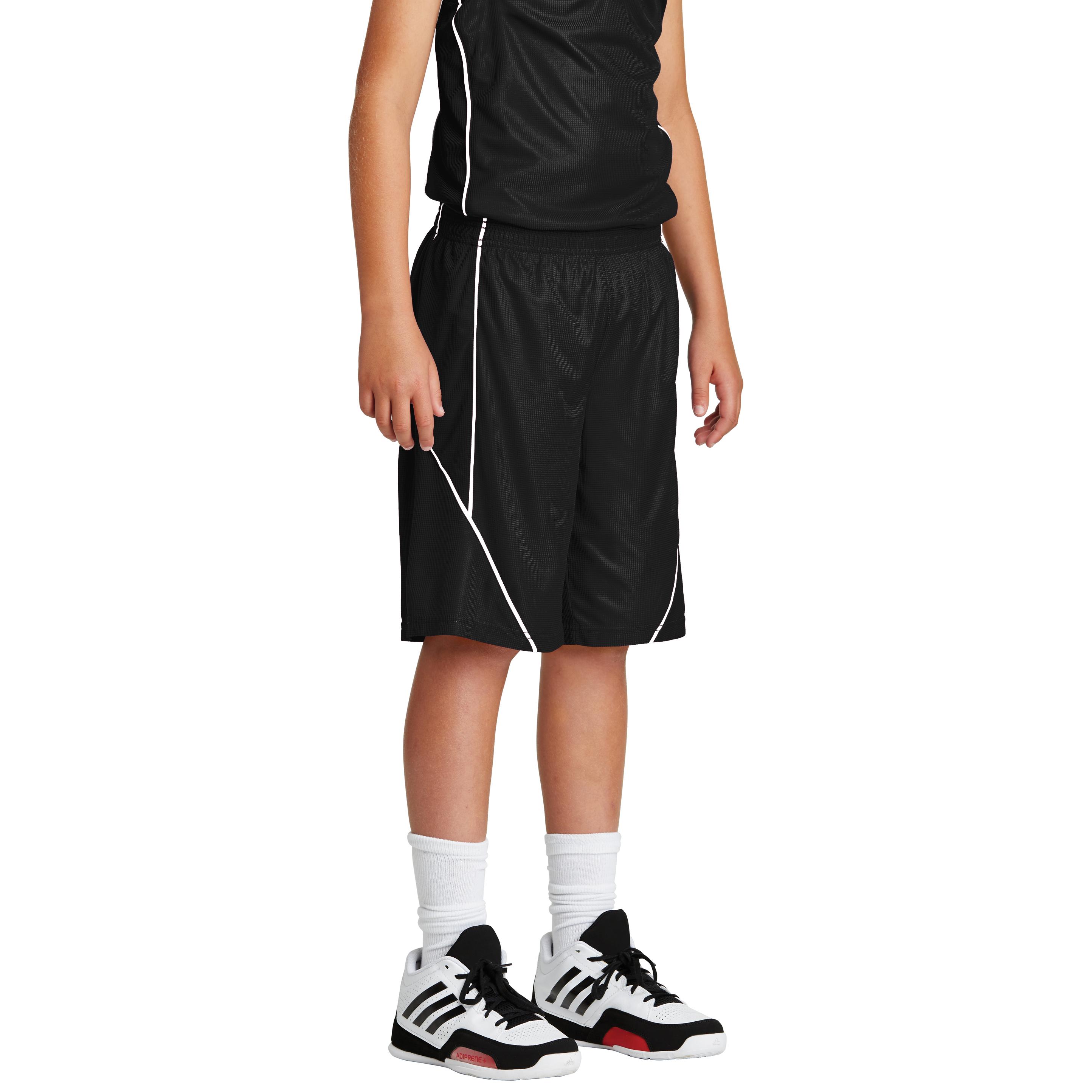 Sport-Tek YT565 Youth PosiCharge Mesh Reversible Spliced Shorts