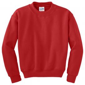 Gildan 18000B Youth Heavy Blend Crewneck Sweatshirt - Red
