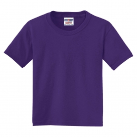 Jerzees 29B Youth Dri-Power Active 50/50 Cotton/Poly T-Shirt - Deep Purple