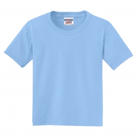 Jerzees 29B Youth Dri-Power Active 50/50 Cotton/Poly T-Shirt - Light Blue