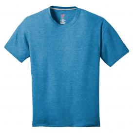 Hanes 4200 X-Temp T-Shirt - Neon Blue Heather