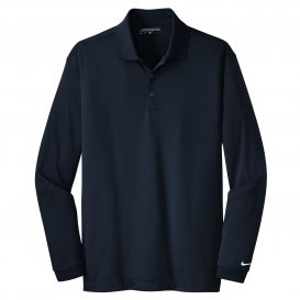 Nike 466364 Long Sleeve Dri-FIT Stretch Tech Polo - Midnight Navy