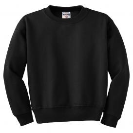 Jerzees 562B Youth NuBlend Crewneck Sweatshirt - Black