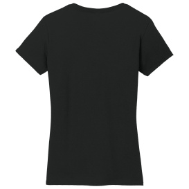 Gildan 5V00L Ladies Heavy Cotton V-Neck T-Shirt - Black