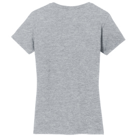 Gildan 5V00L Ladies Heavy Cotton/Polyester V-Neck T-Shirt - Sport Grey