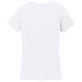 Gildan 5V00L Ladies Heavy Cotton V-Neck T-Shirt - White