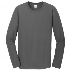 Gildan 64400 Softstyle Long Sleeve T-Shirt - Charcoal | FullSource.com