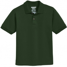 Gildan 8800B Youth DryBlend Jersey Knit Sport Shirt - Forest Green