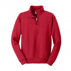 Jerzees 995Y Youth 1/4-Zip Cadet Collar Sweatshirt - True Red