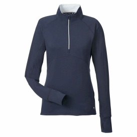 PUMA Golf 533007 Ladies Gamer Golf Quarter-Zip - Navy Blazer