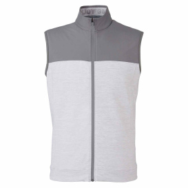 PUMA Golf 537465 Cloudspun Colorblock Vest - Quiet Shade/High Rise Heather