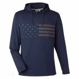 PUMA Golf 537474 Volition Patriotic Hooded Pullover - Navy Blazer