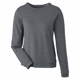 PUMA Golf 599267 Ladies Cloudspun Crewneck Sweatshirt - Puma Black Heather