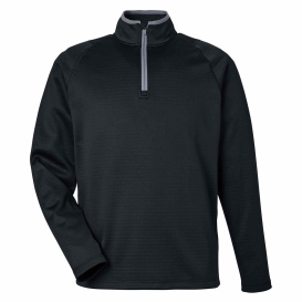 PUMA Golf 631105 Waffle Fleece Quarter-Zip - Puma Black