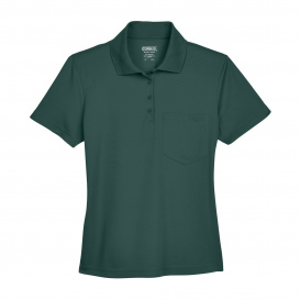 Core 365 78181P Ladies Origin Performance Pique Polo with Pocket - Forest