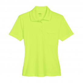 Core 365 78181P Ladies Origin Performance Pique Polo with Pocket - Safety Yellow