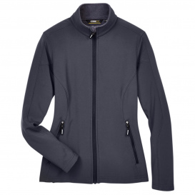 Core 365 78184 Ladies Cruise Two-Layer Fleece Bonded Soft Shell Jacket - Carbon
