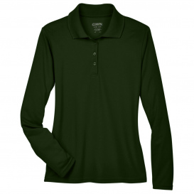 Core 365 78192 Ladies Pinnacle Performance Long Sleeve Pique Polo - Forest