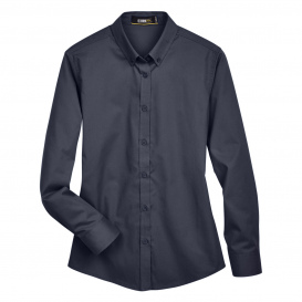 Core 365 78193 Ladies Operate Long Sleeve Twill Shirt - Carbon