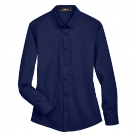 Core 365 78193 Ladies Operate Long Sleeve Twill Shirt - Classic Navy