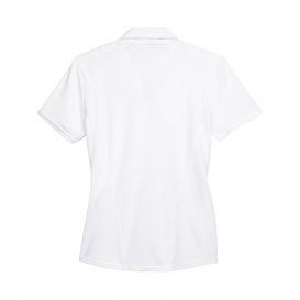 North End 78632 Ladies Recycled Polyester Performance Pique Polo - White