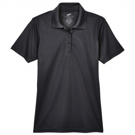 UltraClub 8210L Ladies Cool & Dry Mesh Pique Polo - Black