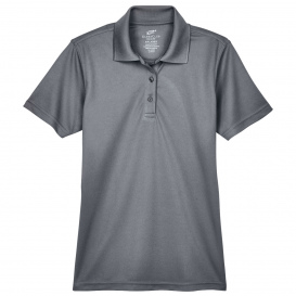 UltraClub 8210L Ladies Cool & Dry Mesh Pique Polo - Charcoal