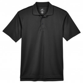 UltraClub 8405T Men\'s Tall Cool & Dry Sport Polo - Black