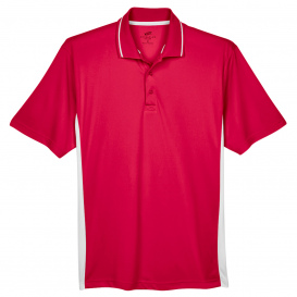 UltraClub 8406 Men\'s Cool & Dry Sport Two-Tone Polo - Red/White