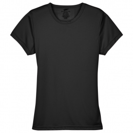 UltraClub 8420L Ladies Cool & Dry Performance Interlock T-Shirt - Black