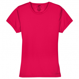 UltraClub 8420L Ladies Cool & Dry Performance Interlock T-Shirt - Red