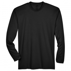 UltraClub 8422 Men\'s Cool & Dry Sport Long-Sleeve Performance Interlock T-Shirt - Black