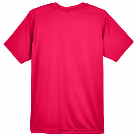 UltraClub 8620Y Youth Cool & Dry Basic Performance T-Shirt - Red