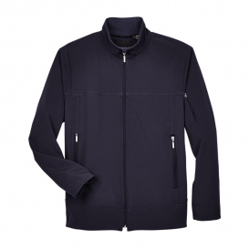 North End 88099 Men\'s Three Layer Fleece Bonded Performance Soft Shell Jacket - Midnight Navy