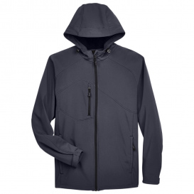 North End 88166 Men\'s Prospect Two Layer Fleece Bonded Soft Shell Hooded Jacket - Fossil Grey