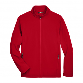Core 365 88184 Men\'s Cruise Two-Layer Fleece Bonded Soft Shell Jacket - Classic Red