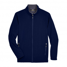 Core 365 88184T Men\'s Tall Cruise Two-Layer Fleece Bonded Soft Shell Jacket - Classic Navy