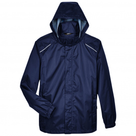Core 365 88185 Men\'s Climate Seam-Sealed Lightweight Variegated Ripstop Jacket - Classic Navy